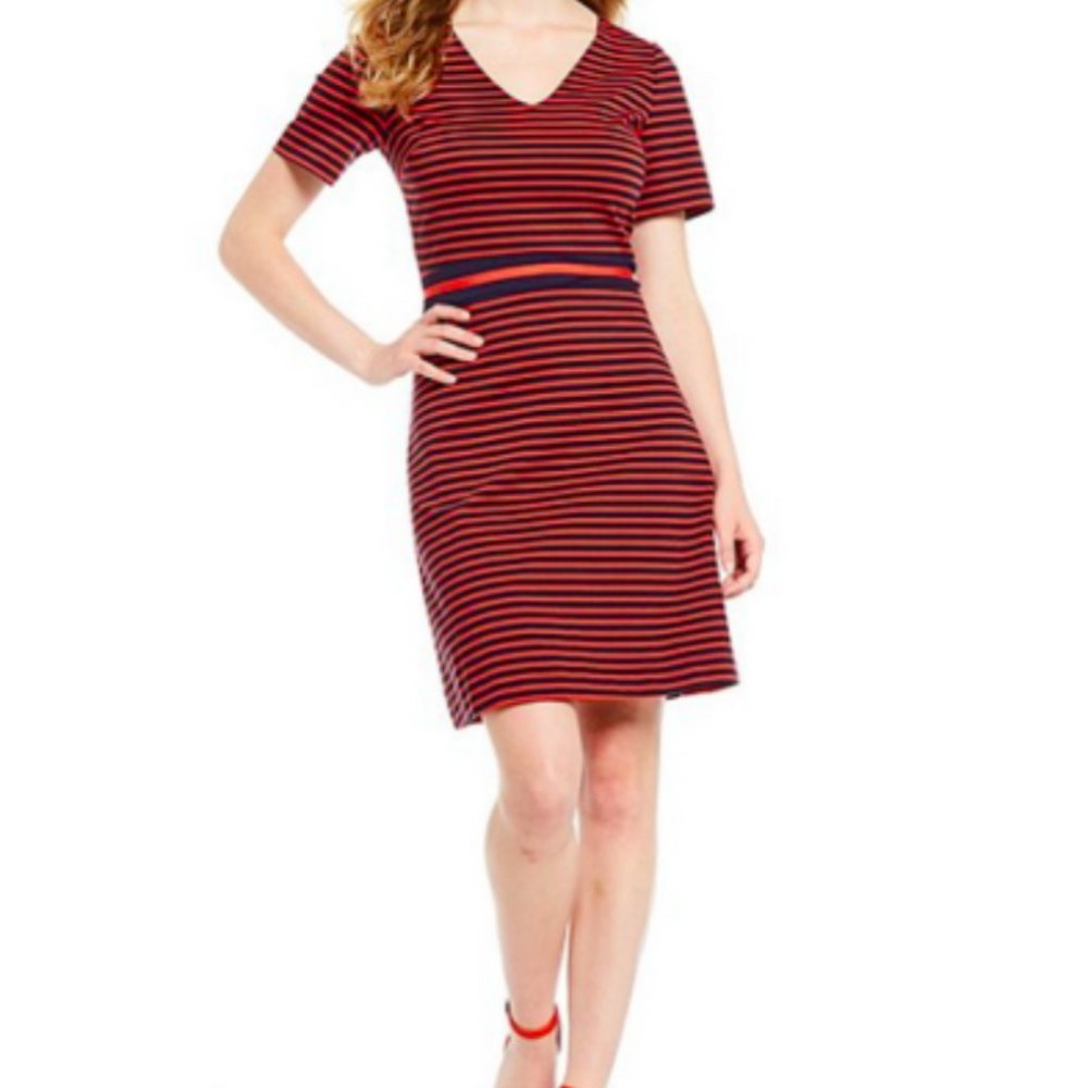 Draper James Stripe A Line Ponte Dress NWT - XL